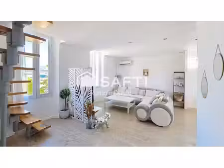 appartement duplex traversant avec vue mer