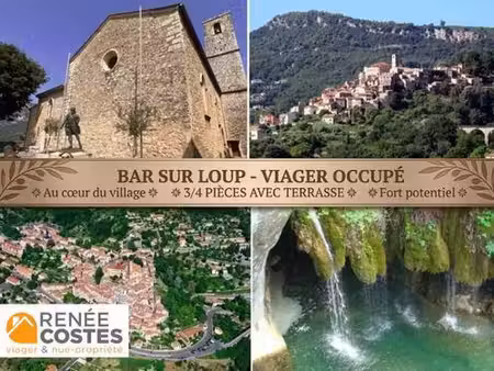 viager occupé - f78 ans - le bar sur loup (06620)