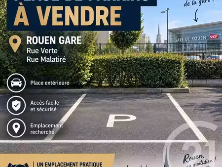 parking à vendre - 12 m2 - rouen - 76 - haute-normandie