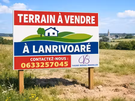 achat terrain 619m² lanrivoare 29290