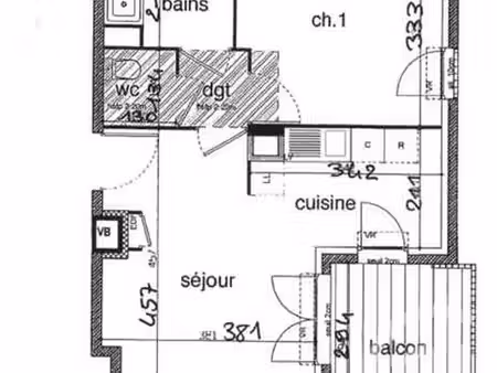 appartement f2 à vendre - 2 pièces - 40 76 m2 - champagne au mont d or - 69 - rhone-alpes