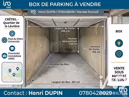 vente garage 13 m²