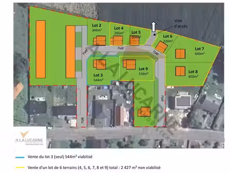 vente terrain 544 m² condé-sur-l’escaut (59163)