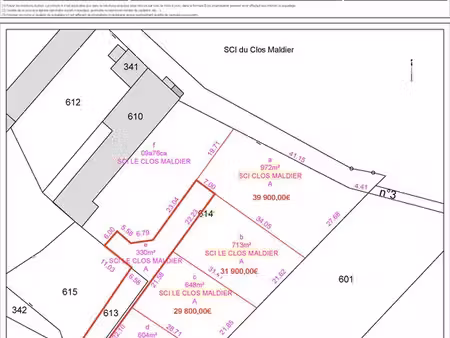 terrain a vendre - proche laon