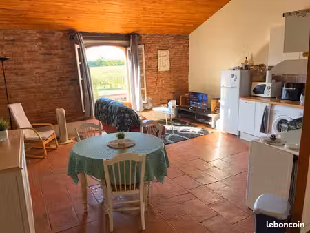 t2 duplex entièrement meublé et équipé en gîte