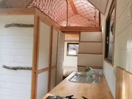 a louer tiny house dans ecolieu vegetarien et sans alcool  non fumeur