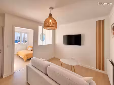 joli t2 meublé rénové avec stationnement privatif + jardin - lrsy