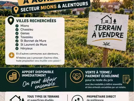 recherche terrain à bâtir