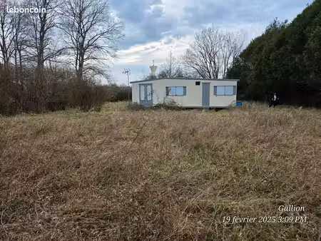 terrain & mobile home (1 156 m²) ouzouere sur trézée