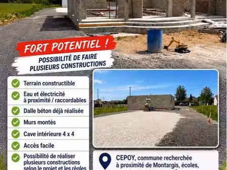 terain  avec maison