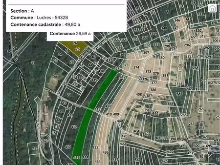 terrain 5950 m² ludres