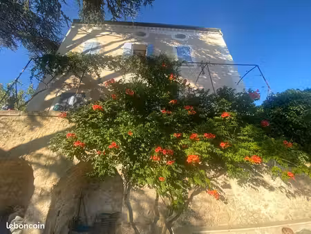 maison meublée de caractère 176 m² – dpe c – jardin & bassin en pierre – rocher (07110)