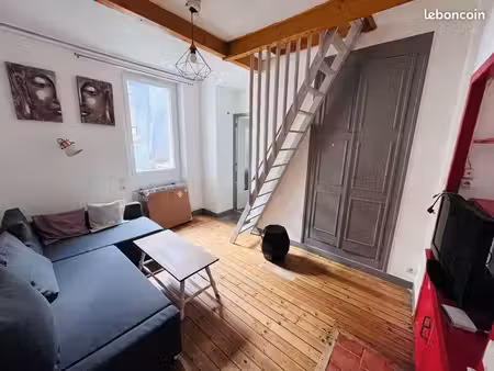 vend t2 duplex meublé. rue carnot