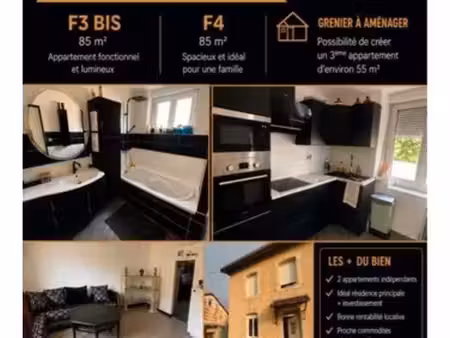 maison avec 2 appartements