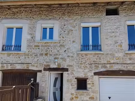maison de village – 2 chambres + bureau – garage – saint-jean-le-vieux