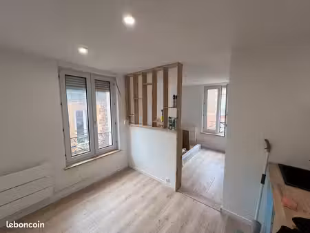 vend studio rénové 20m² avec meuble - centre charleville