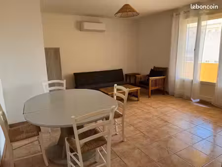 t3 meublé 65 m² calvi • vue montagnes • balcon • ascenseur • disponible immédiatement