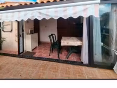 pavillon à gruissan 47 m2  terrasse   mer