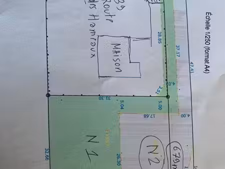 terrain. constructible à st laurent de condel