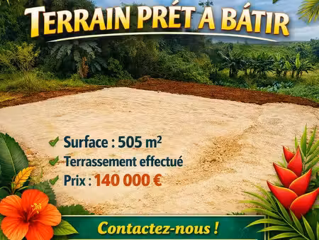 terrain lamentin 505m²