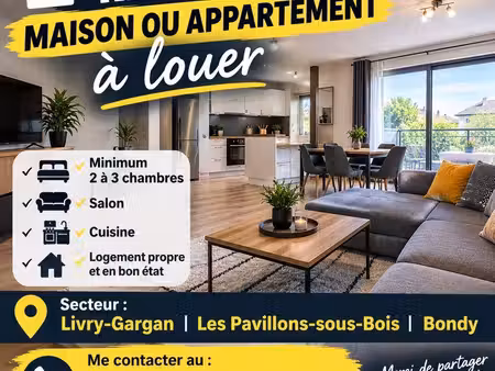 recherche maison ou appartement à louer