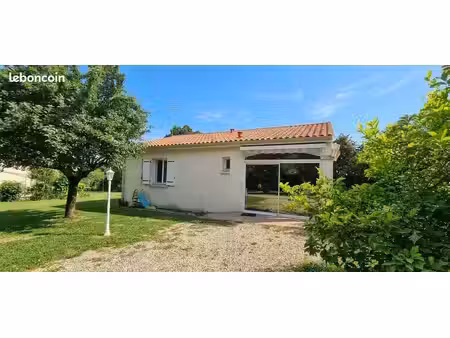 maison de plain-pied 82m2 avec véranda sur la touche de genac