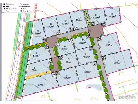 terrain 368 m² guerledan