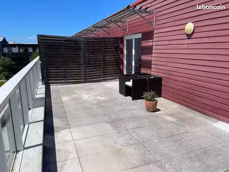 vente appartement 2 pièces 50 m² avec grande terrasse (bail en cours)