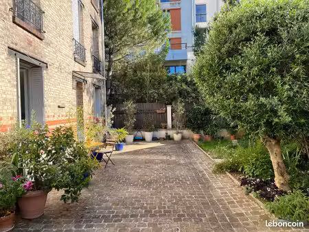 boulogne-nord – 2 pièces atypique 43 m² – rez de jardin