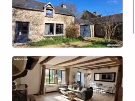 maison en pierre et bois rénové