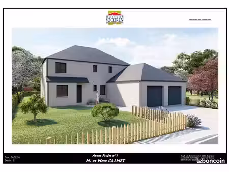projet de construction d'une maison 179 m² avec terrain à pleneuf-val-andre (22)