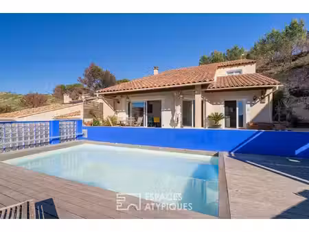 maison avec vue mer et piscine - estaque