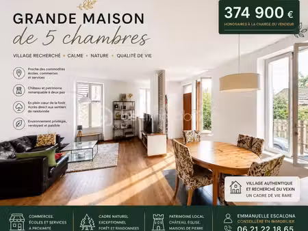 à proximité de pontoise – ancienne mairie devenue maison familiale