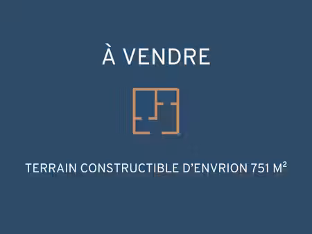 exclusivité caudan : terrain constructible aux portes de lorient