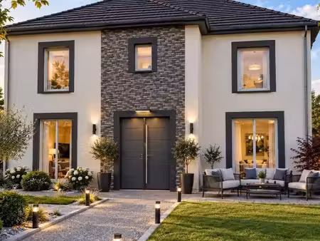 projet de construction d'une maison 120 m² avec terrain à aunay-sous-crecy (28)