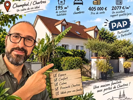 superbe maison familiale de 195 m² aux portes de chartres – entre confort  espace et tranq