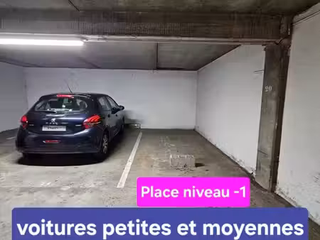 place de parking sous terrain - parking sécurisé - place du ravelin