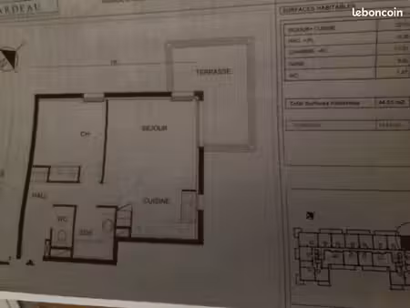 appartement t2 44 m2 a belin-beliet