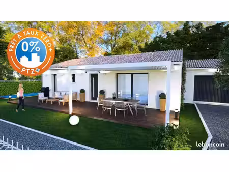 projet de construction d'une maison 91 m² avec terrain à boisseron (34)