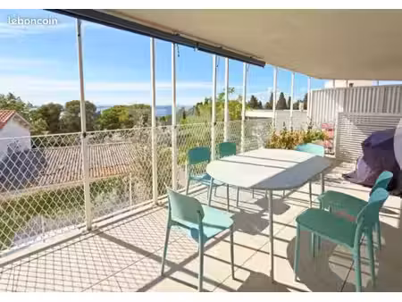 sète - mont saint-clair - t4 duplex 86m² + terrasse 18m² vue mer & bassin de thau - réside