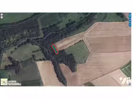 terrain 1260 m² amplier