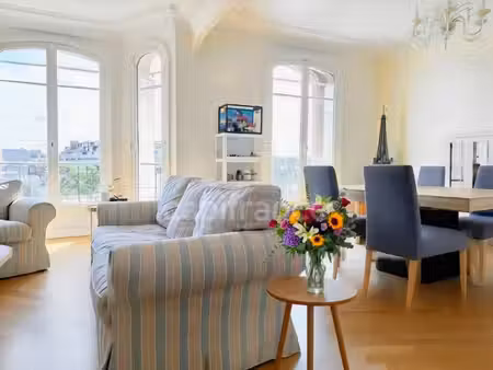 à vendre duplex haussmannien de 110 m² avec balcon et vue sur la tour eiffel à neuilly sur