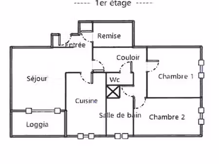 apparemment 3 pièces 63 m2