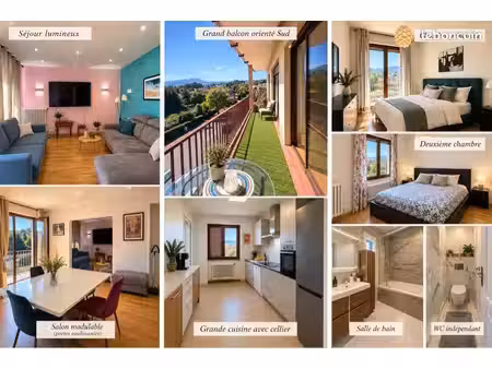 appartement 4 pièces lumineux de 85 m² – 3 façades – orientation sud