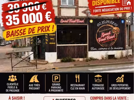 à vendre à rachat de bail restaurant de burger bowl