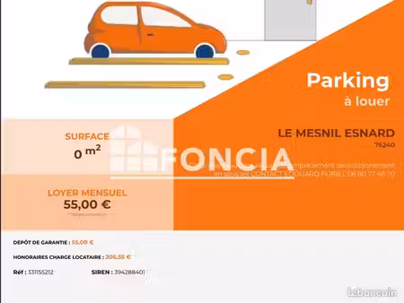 stationnement à louer 55 - le mesnil esnard 76240