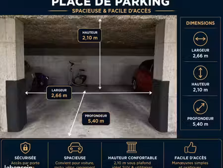 place de parking sécurisé