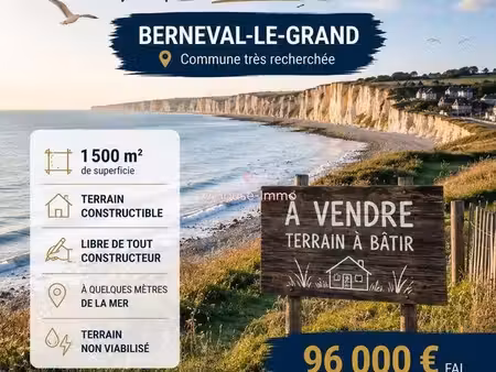 terrain 1419 m² berneval le grand