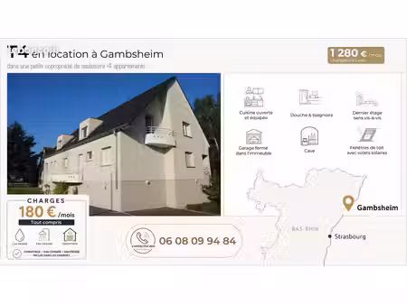 appartement 4 pièces dans une petite copropriété de 4 logements