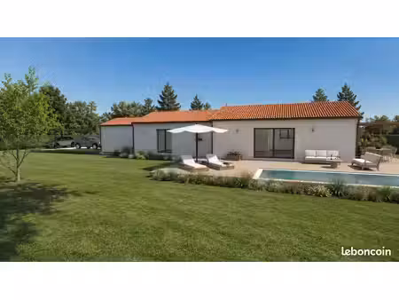 projet de construction d'une maison 115 m² avec terrain à la brede (33)